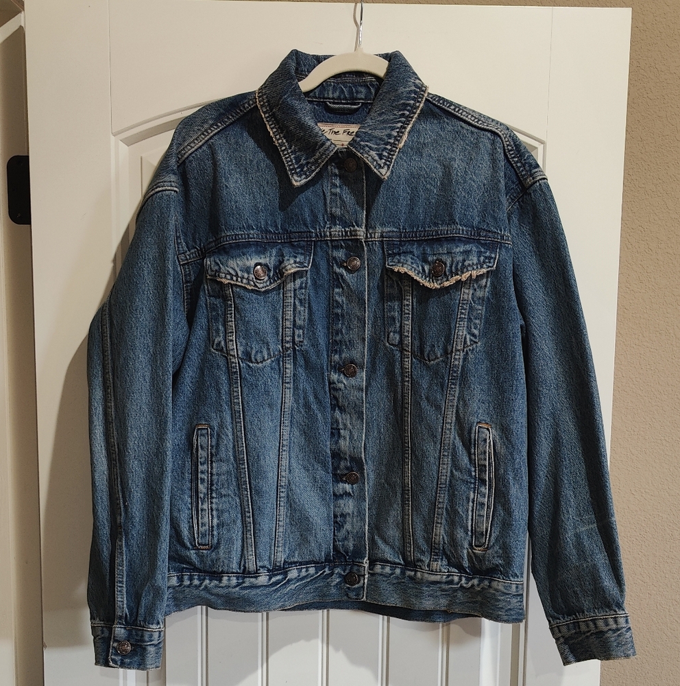 Free People We The Free Jolene Trucker Denim Jacket